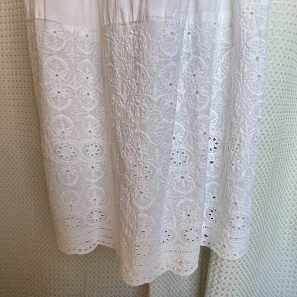 NAOO Nation AK Outfits Boho, Tiered, Off-Shoulder, White Maxi Dress, 1X - Picture 4 of 6